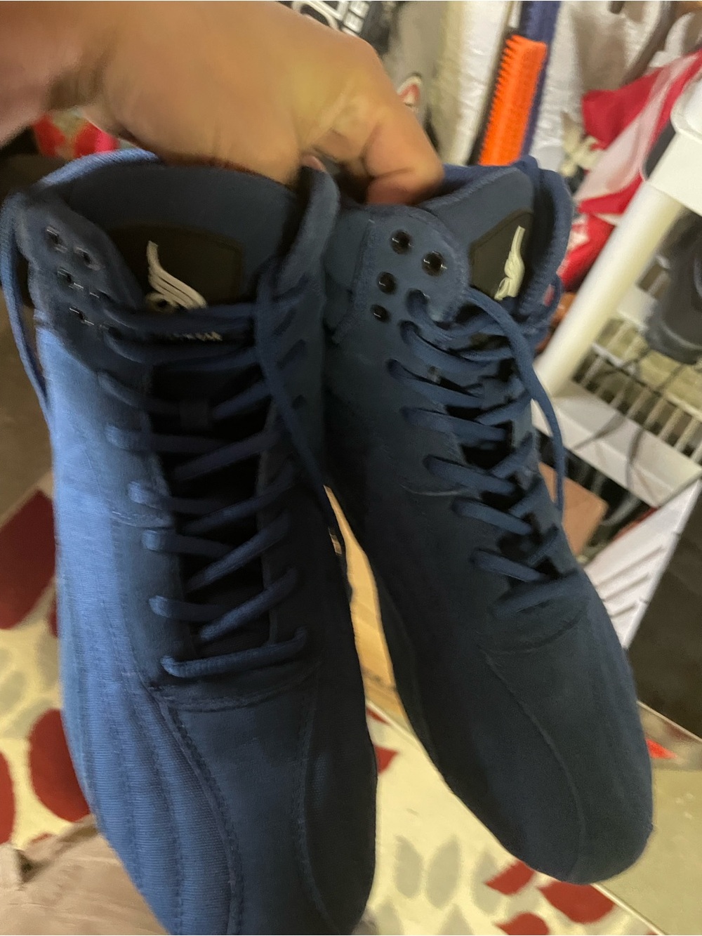 Ryderwear Dark Blue High-Top Sneakers